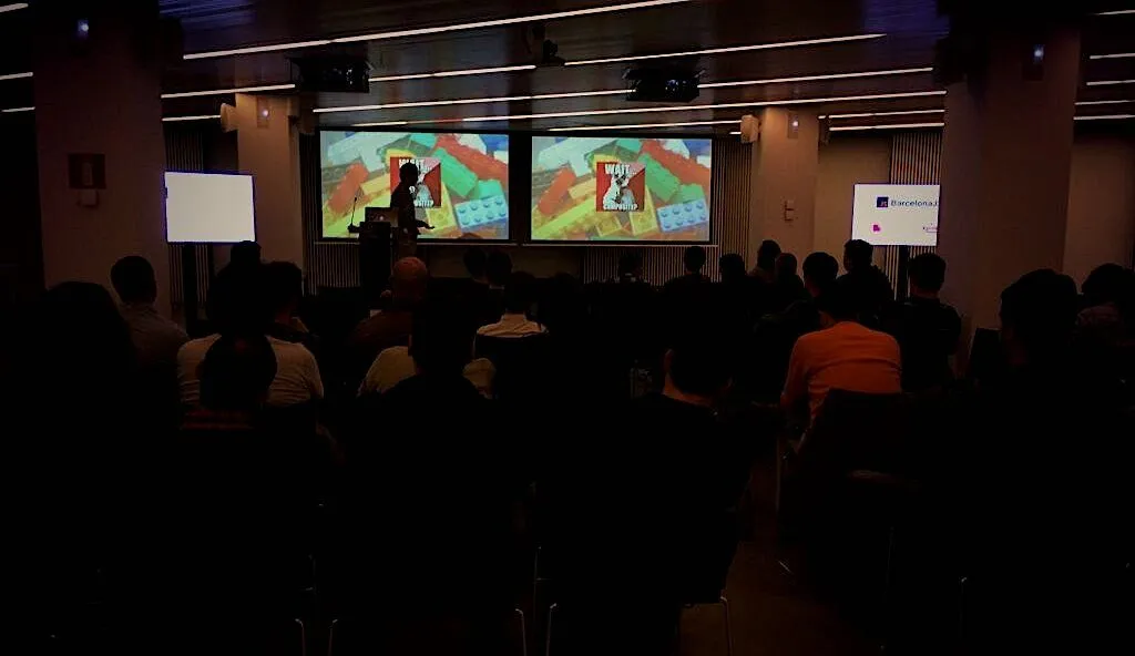 Speaker at a conference